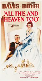 All This, and Heaven Too - Movie Poster (xs thumbnail)