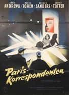 Assignment: Paris - Danish Movie Poster (xs thumbnail)