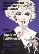 Some Like It Hot - Danish Movie Poster (xs thumbnail)