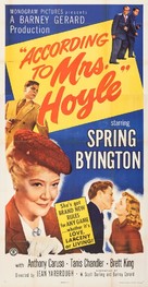 According to Mrs. Hoyle - Movie Poster (xs thumbnail)