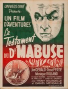 Le testament du Dr. Mabuse - French Movie Poster (xs thumbnail)