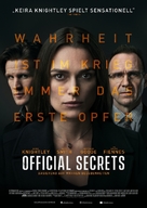 Official Secrets - German Movie Poster (xs thumbnail)