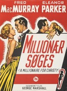A Millionaire for Christy - Danish Movie Poster (xs thumbnail)