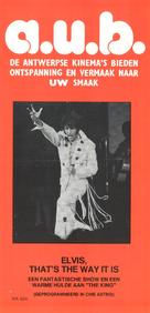 Elvis: That&#039;s the Way It Is - Belgian Movie Poster (xs thumbnail)