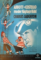 Abbott and Costello Meet Captain Kidd - Danish Movie Poster (xs thumbnail)