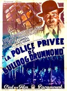 Bulldog Drummond&#039;s Secret Police - French Movie Poster (xs thumbnail)