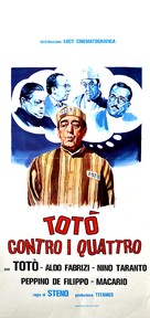 Tot&ograve; contro i 4 - Italian Movie Poster (xs thumbnail)