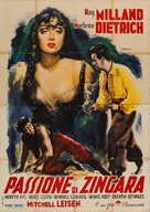 Golden Earrings - Italian Movie Poster (xs thumbnail)