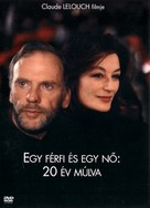 Un homme et une femme, 20 ans d&eacute;j&agrave; - Hungarian DVD movie cover (xs thumbnail)