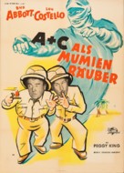 Abbott and Costello Meet the Mummy - German Movie Poster (xs thumbnail)