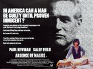Absence of Malice - British Movie Poster (xs thumbnail)