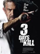 3 Days to Kill - French Movie Poster (xs thumbnail)