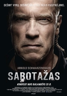 Sabotage - Lithuanian Movie Poster (xs thumbnail)