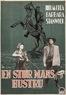 The Great Man&#039;s Lady - Swedish Movie Poster (xs thumbnail)