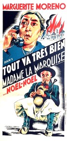 Tout va tr&egrave;s bien madame la marquise - French Movie Poster (xs thumbnail)