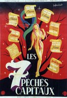 Sept p&egrave;ch&egrave;s capitaux, Les - French Movie Poster (xs thumbnail)