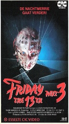 Friday the 13th Part III - Dutch VHS movie cover (xs thumbnail)