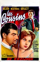 Les cousins - Belgian Movie Poster (xs thumbnail)