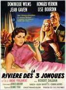 La rivi&egrave;re des 3 jonques - French Movie Poster (xs thumbnail)
