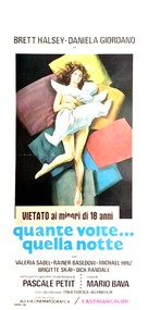 Quante volte... quella notte - Italian Movie Poster (xs thumbnail)