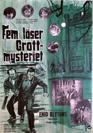 Five Have a Mystery to Solve - Swedish Movie Poster (xs thumbnail)