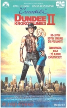 Crocodile Dundee II - Finnish VHS movie cover (xs thumbnail)