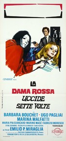 La dama rossa uccide sette volte - Italian Movie Poster (xs thumbnail)