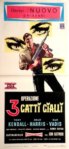 Kommissar X - Drei gelbe Katzen - Italian Movie Poster (xs thumbnail)