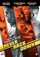 Never Back Down - Dutch Movie Cover (xs thumbnail)