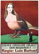 Cet obscur objet du d&eacute;sir - German Movie Poster (xs thumbnail)
