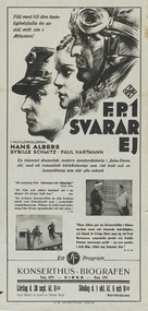 F.P.1 antwortet nicht - Swedish poster (xs thumbnail)