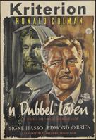 A Double Life - Dutch Movie Poster (xs thumbnail)