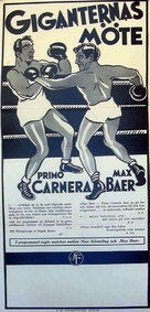 The Prizefighter and the Lady - Swedish Movie Poster (xs thumbnail)