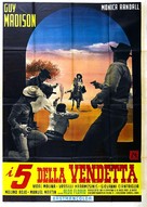 I cinque della vendetta - Italian Movie Poster (xs thumbnail)