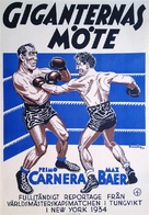World&#039;s Heavyweight Championship: Primo Carnera and Max Baer - Swedish Movie Poster (xs thumbnail)