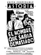 The Man Who Knew Too Much - Spanish Movie Poster (xs thumbnail)