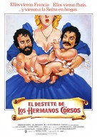 Cheech &amp; Chong&#039;s The Corsican Brothers - Spanish Movie Poster (xs thumbnail)