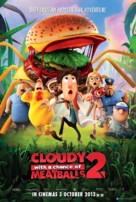 Cloudy with a Chance of Meatballs 2 - Malaysian Movie Poster (xs thumbnail)