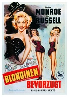 Gentlemen Prefer Blondes - German Movie Poster (xs thumbnail)
