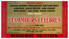 Amours célèbres Poster