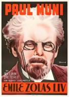 The Life of Emile Zola - Swedish Movie Poster (xs thumbnail)