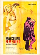 Masculin, f&eacute;minin: 15 faits pr&eacute;cis - Mexican Movie Poster (xs thumbnail)