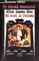 55 Days at Peking - Finnish VHS movie cover (xs thumbnail)