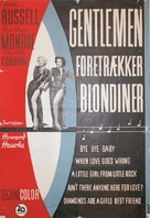 Gentlemen Prefer Blondes - Danish Movie Poster (xs thumbnail)