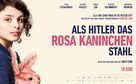 Als Hitler das rosa Kaninchen stahl - German Movie Poster (xs thumbnail)