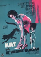 Cat on a Hot Tin Roof - Danish Movie Poster (xs thumbnail)