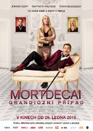Mortdecai - Czech Movie Poster (xs thumbnail)