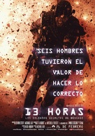 13 Hours: The Secret Soldiers of Benghazi - Spanish Movie Poster (xs thumbnail)
