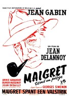 Maigret tend un pi&egrave;ge - Belgian Movie Poster (xs thumbnail)