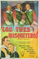 The Three Musketeers - Argentinian Movie Poster (xs thumbnail)